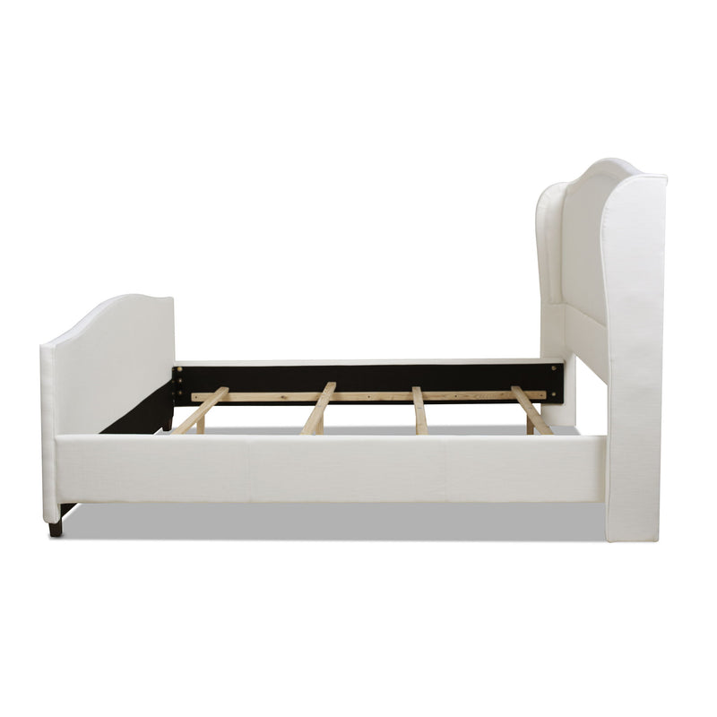 Carmen - Upholstered Wingback Panel Bed Frame - R&R Furniture Gallery (Fountain Valley, CA)