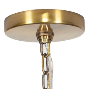 Tauranga - Seagrass 5 Light Pendant - Light Brown