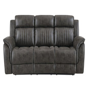 Steban - Reclining Sofa - Gray - R&R Furniture Gallery (Fountain Valley, CA)