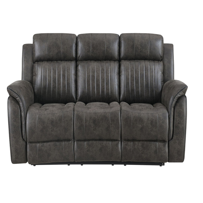 Steban - Reclining Sofa - Gray - R&R Furniture Gallery (Fountain Valley, CA)