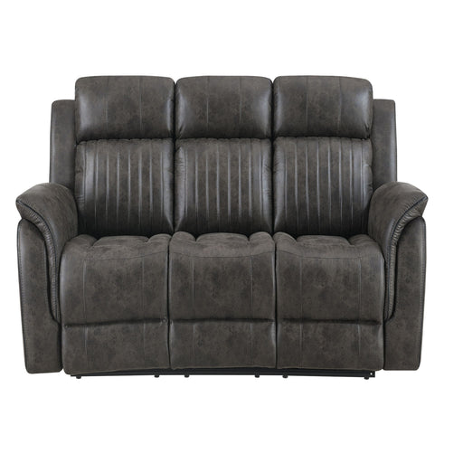 Steban - Reclining Sofa - Gray - R&R Furniture Gallery (Fountain Valley, CA)