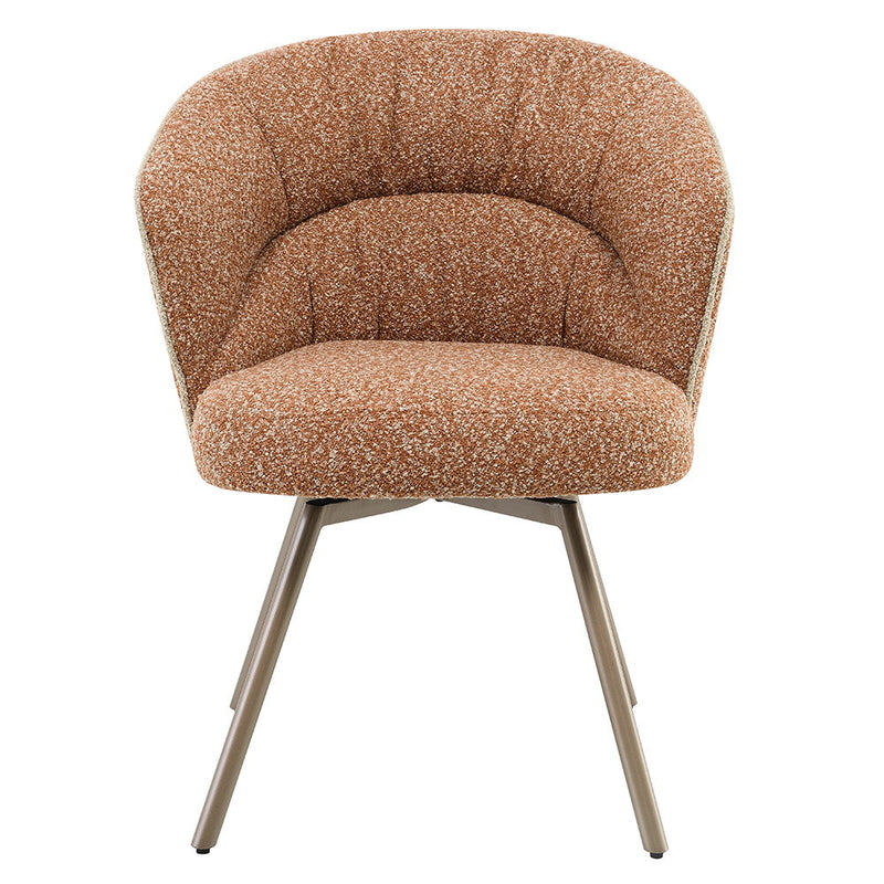 Lidi - Side Chair (Set of 2) - Rust Orange - R&R Furniture Gallery (Fountain Valley, CA)