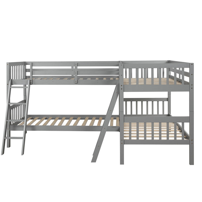 L Shaped Bunk Bed With Ladder - R&R Furniture Gallery (Fountain Valley, CA)