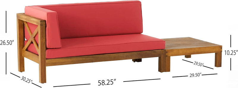Brava - X Back Corner Bench With Coffee Table - R&R Furniture Gallery (Fountain Valley, CA)