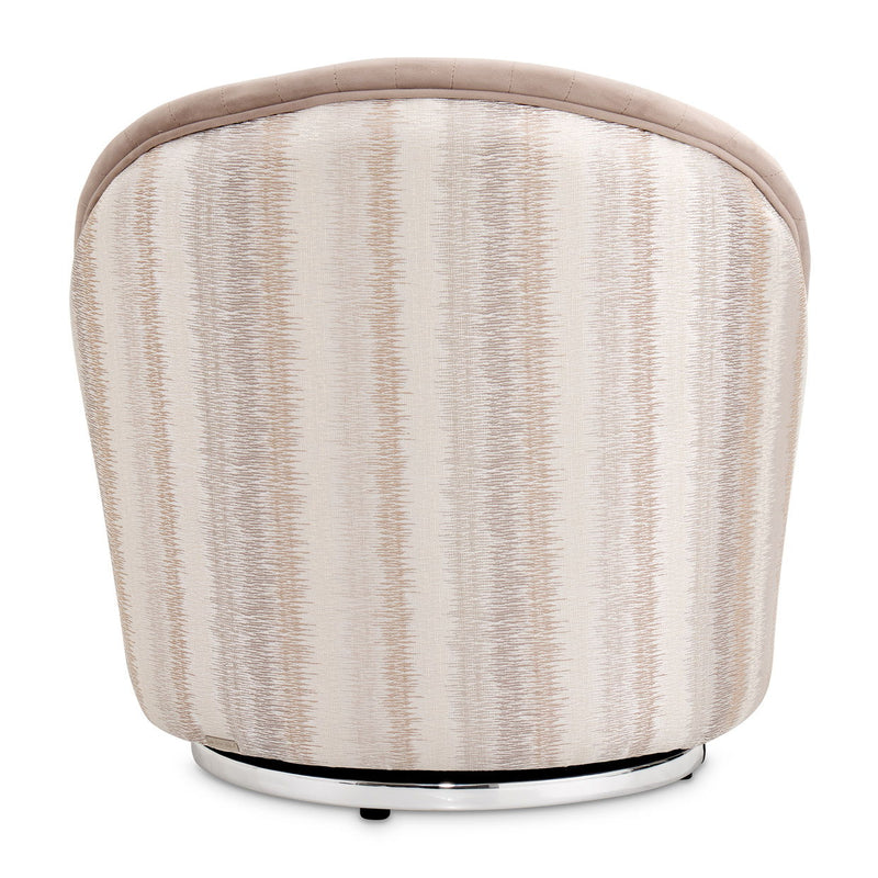 Lucca - Swivel Chair - Silver - R&R Furniture Gallery (Fountain Valley, CA)