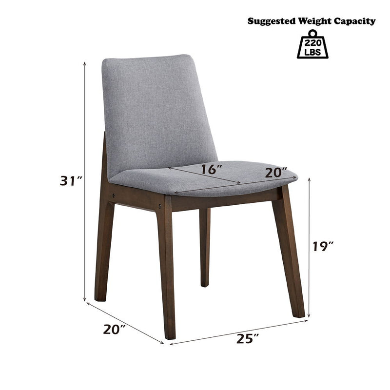 Kaela - Side Chair (Set of 2) - Walnut - R&R Furniture Gallery (Fountain Valley, CA)
