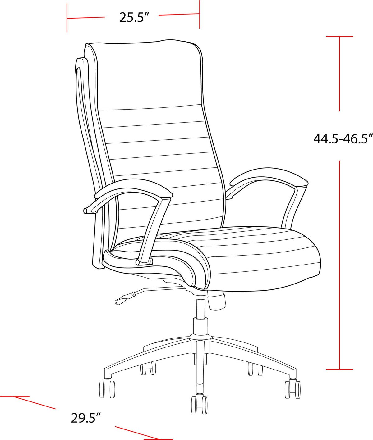Dc#370 - Leather Desk Chair