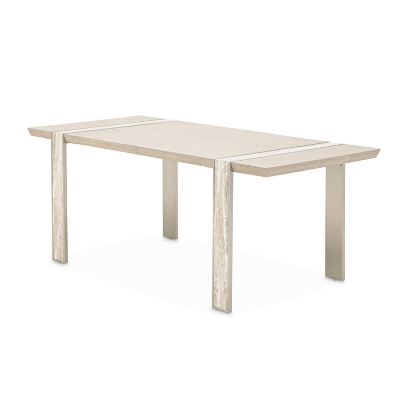 Lotus Bay - Narrow Rectangular Dining Table - Sand - R&R Furniture Gallery (Fountain Valley, CA)