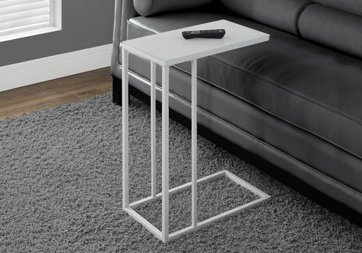 Accent Table, C - Shaped, Tempered Glass, Stylish Design Contemporary & Modern - R&R Furniture Gallery (Fountain Valley, CA)