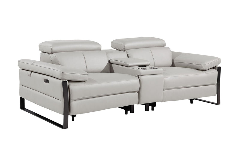 1246 - Modular Power Triple Reclining Sofa, Console Loveseat, And Chair Set With Power Headrests