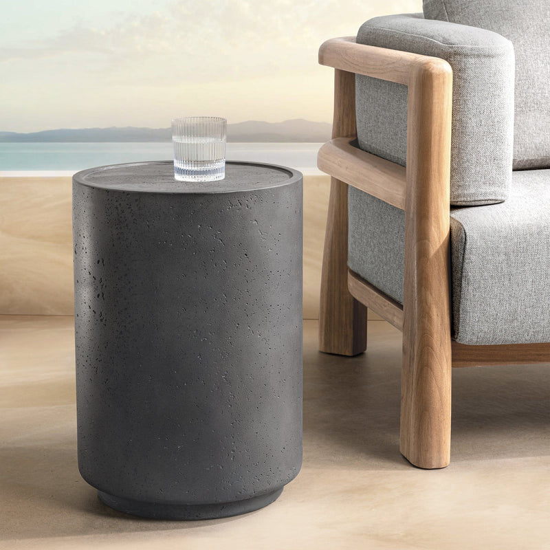 Darsa - Outdoor Round Accent Table - R&R Furniture Gallery (Fountain Valley, CA)