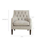 Button Tufted Accent Chair Vintage Style - R&R Furniture Gallery (Fountain Valley, CA)