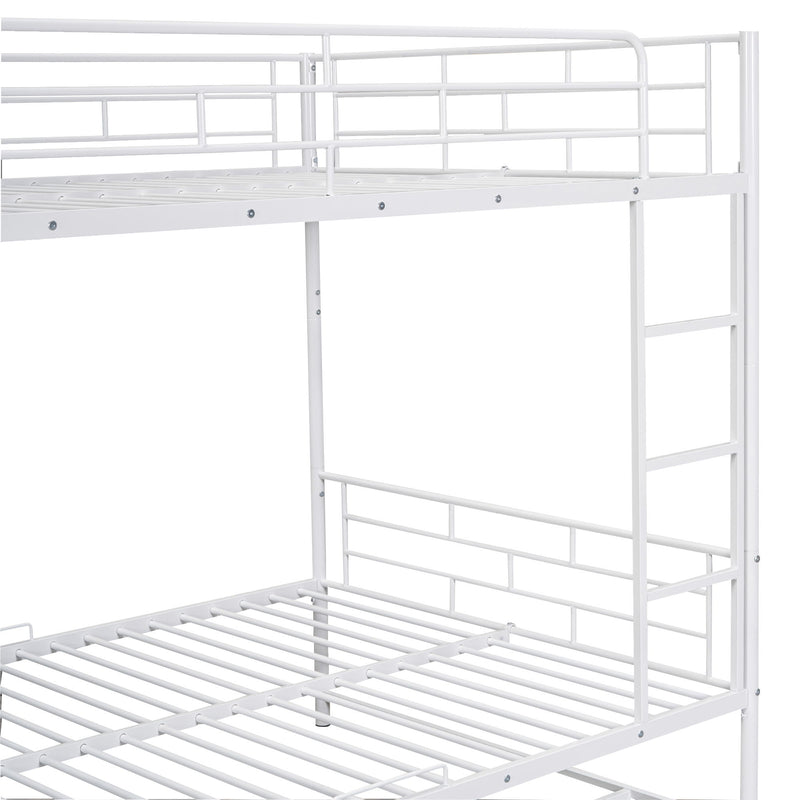 Metal Bunk Bed With Shelf And Guardrails - R&R Furniture Gallery (Fountain Valley, CA)