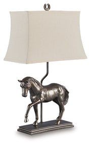Sandorman - Poly Table Lamp - Bronze Finish - R&R Furniture Gallery (Fountain Valley, CA)