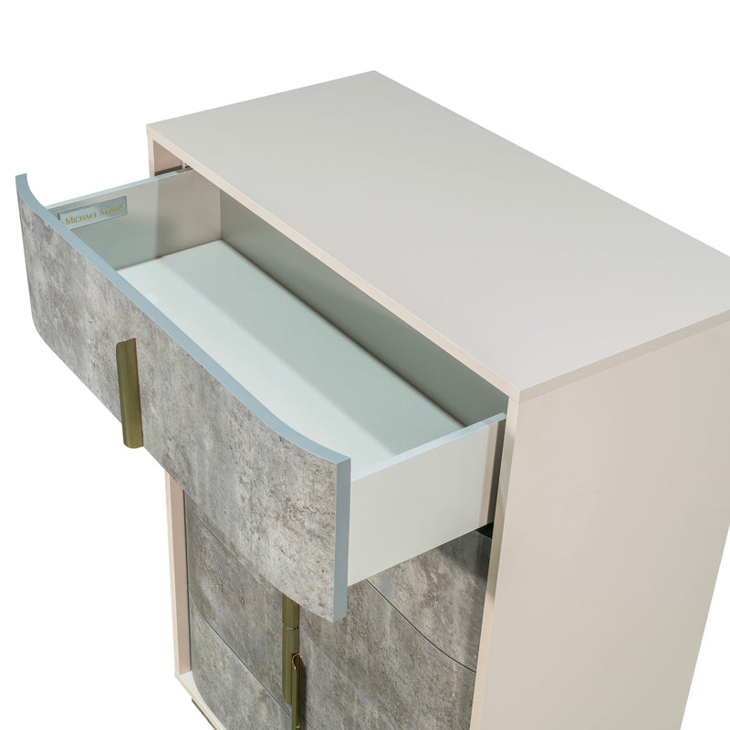 Pavira - 5-Drawer Chest - Stone - R&R Furniture Gallery (Fountain Valley, CA)
