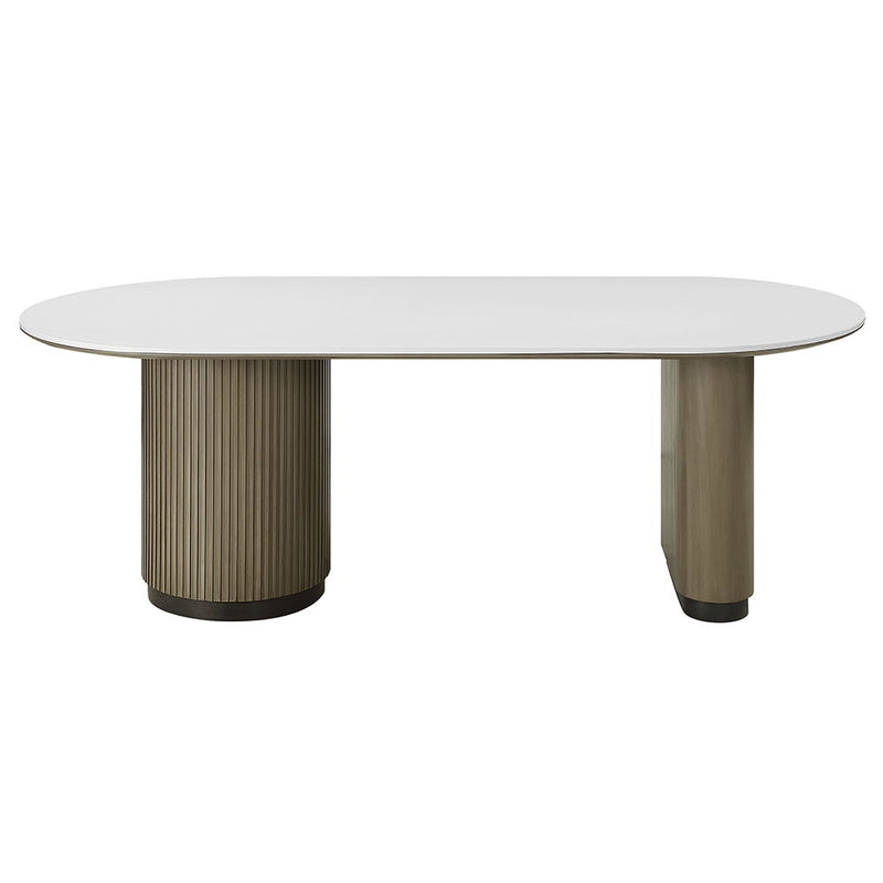Clayten - Dining Table - Engineered Top & Light Oak - R&R Furniture Gallery (Fountain Valley, CA)