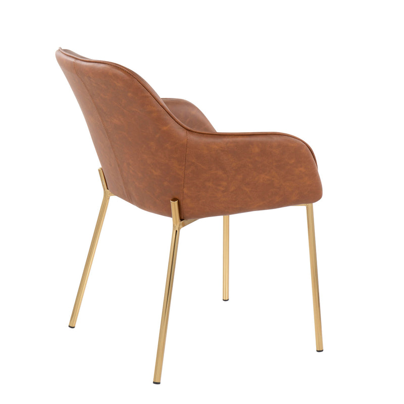Set of two Lumi Source Daniella contemporary dining chairs with sleek design and cushioned seats, perfect for modern dining rooms.