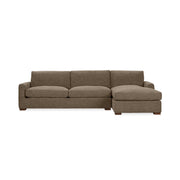 Classic Home Coburn chaise sofa from stationary sectionals, featuring plush upholstery and a modern design.