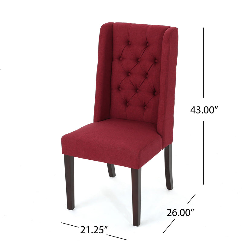 Sophisticated Tufted Dining Chair With High Back Design - R&R Furniture Gallery (Fountain Valley, CA)