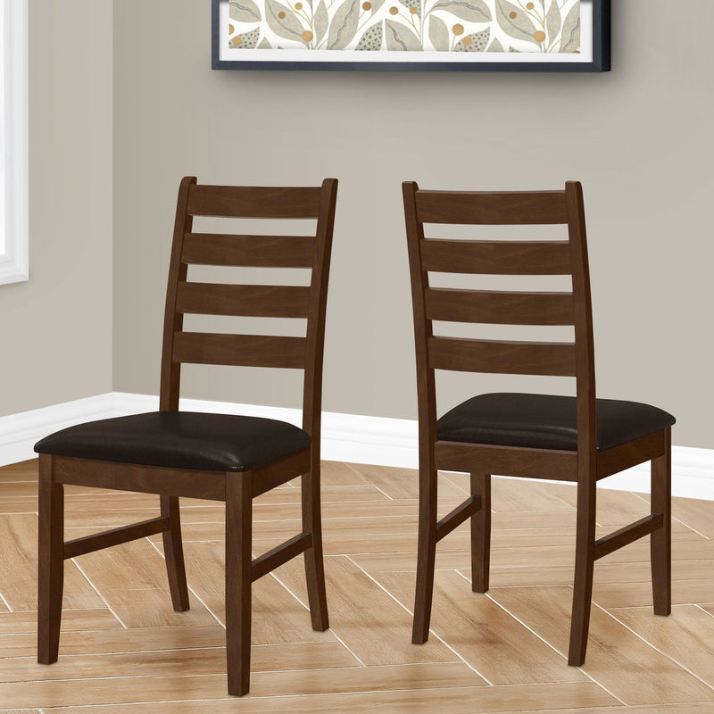 Dining Chair, Dining Room, Side, Upholstered, Transitional (Set of 2) - Brown - R&R Furniture Gallery (Fountain Valley, CA)
