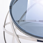 Tulare Contemporary Smoked Glass End Table — view 5