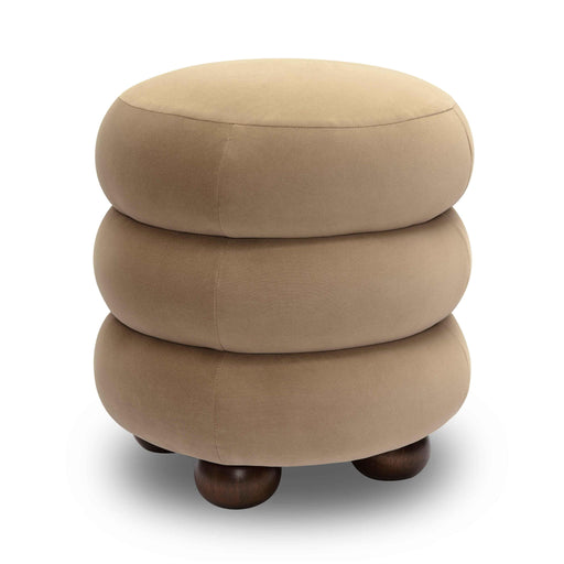 Stefanie - Velvet Ottoman - R&R Furniture Gallery (Fountain Valley, CA)