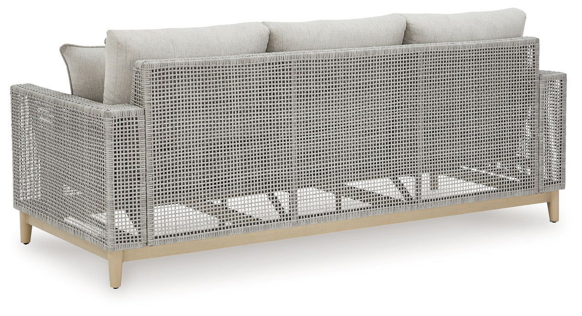 Seton Creek - Sofa With Cushion - Gray - R&R Furniture Gallery (Fountain Valley, CA)