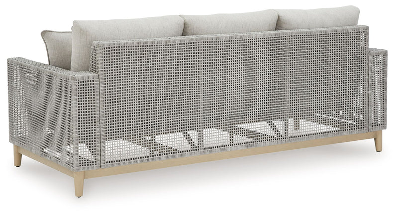 Seton Creek - Sofa With Cushion - Gray - R&R Furniture Gallery (Fountain Valley, CA)