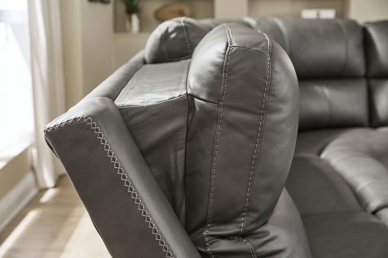 Bleckley - Reclining Sectional - R&R Furniture Gallery (Fountain Valley, CA)