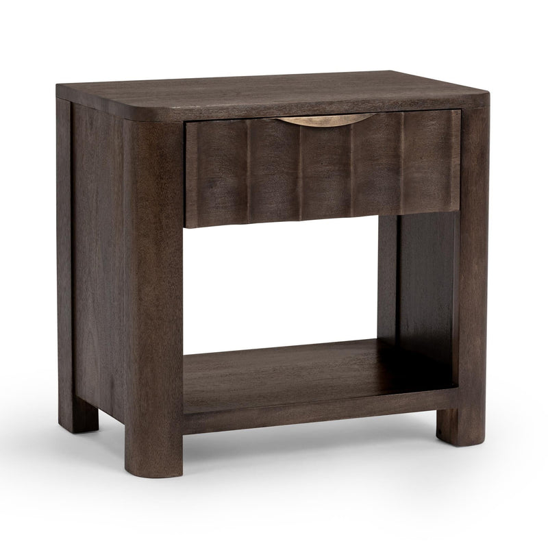Baylee - 1 Drawer Nightstand - Cocoa Brown - R&R Furniture Gallery (Fountain Valley, CA)