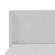 Carmen - King Size Upholstered Wingback Bed - White - R&R Furniture Gallery (Fountain Valley, CA)