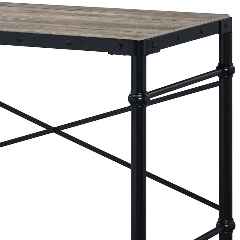 Oklarth - Writing Desk - Rustic Oak & Black - R&R Furniture Gallery (Fountain Valley, CA)