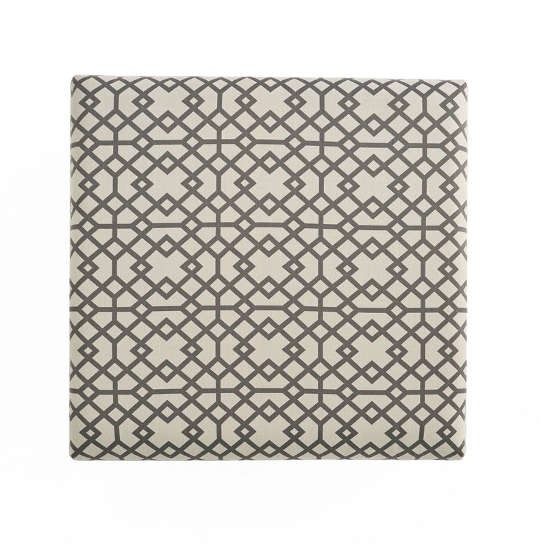 Richmond - Storage Ottoman With Unique Pattern And Ample Storage - Gray - R&R Furniture Gallery (Fountain Valley, CA)
