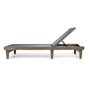 Summerland Chaise Lounge Dark Mesh Outdoor Seating - Dark Gray - R&R Furniture Gallery (Fountain Valley, CA)