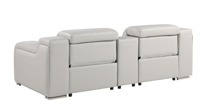 1116 - 3-Piece Modular Power Reclining Console Loveseat In With 2 Power Recliners & Power Headrests