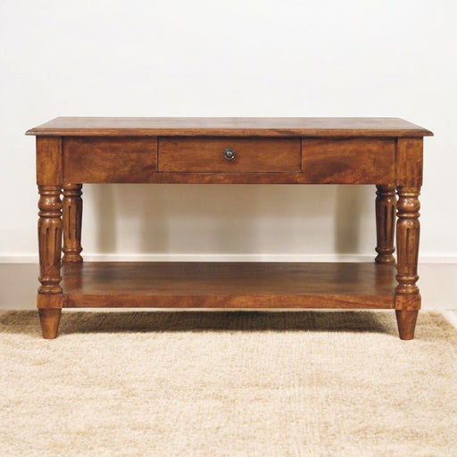 Turned Legs Drawer Table - R&R Furniture Gallery (Fountain Valley, CA)