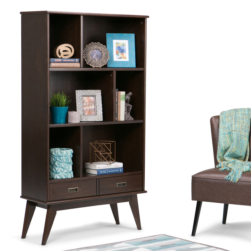 Draper - Mid Century Wide Bookcase And Storage Unit - R&R Furniture Gallery (Fountain Valley, CA)