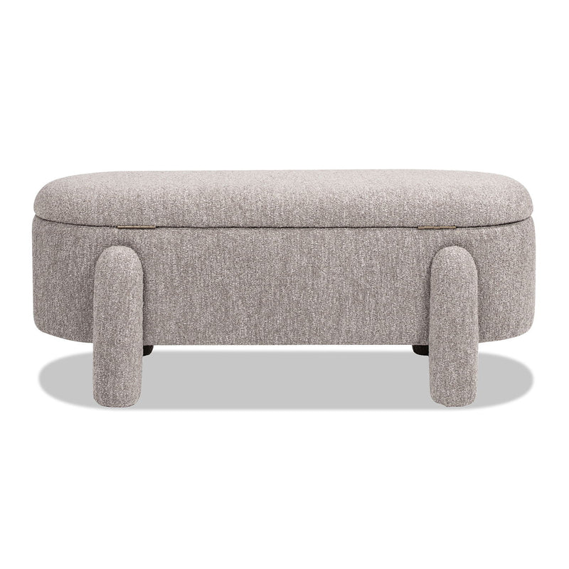 Hugo - Oval Fully Upholstered Storage Bench - R&R Furniture Gallery (Fountain Valley, CA)