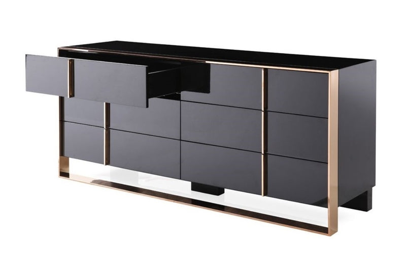 Cartier Modern Black & Rosegold Dresser — view 3