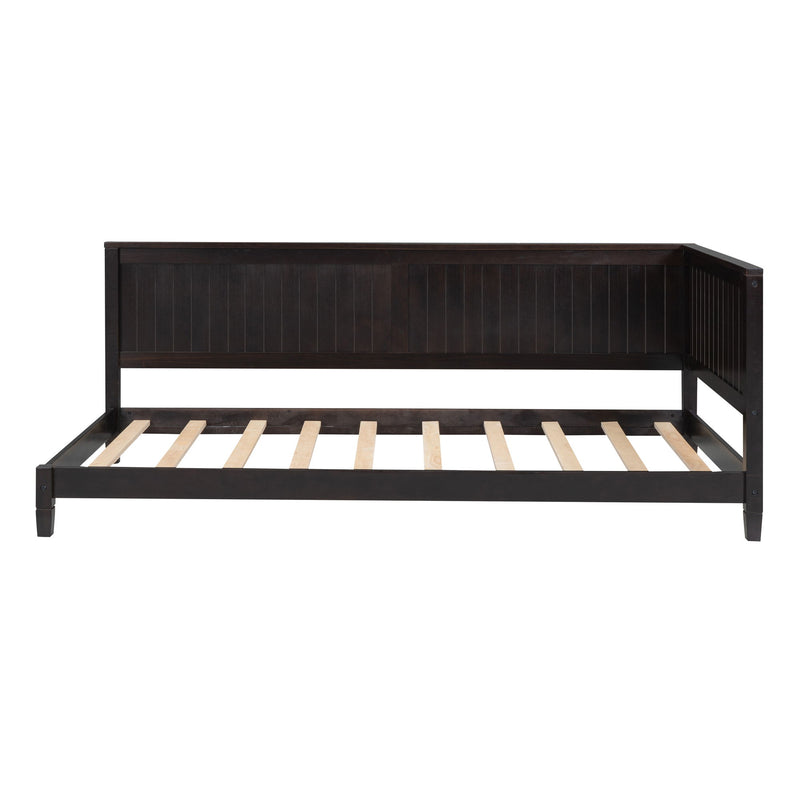 Modern DreamHaus daybed sofa bed with sleek design, featuring a plush cushion and wooden frame, ideal for small living spaces.