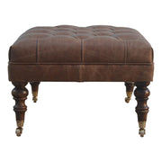 Buffalo - Ottoman With Castor Legs - R&R Furniture Gallery (Fountain Valley, CA)
