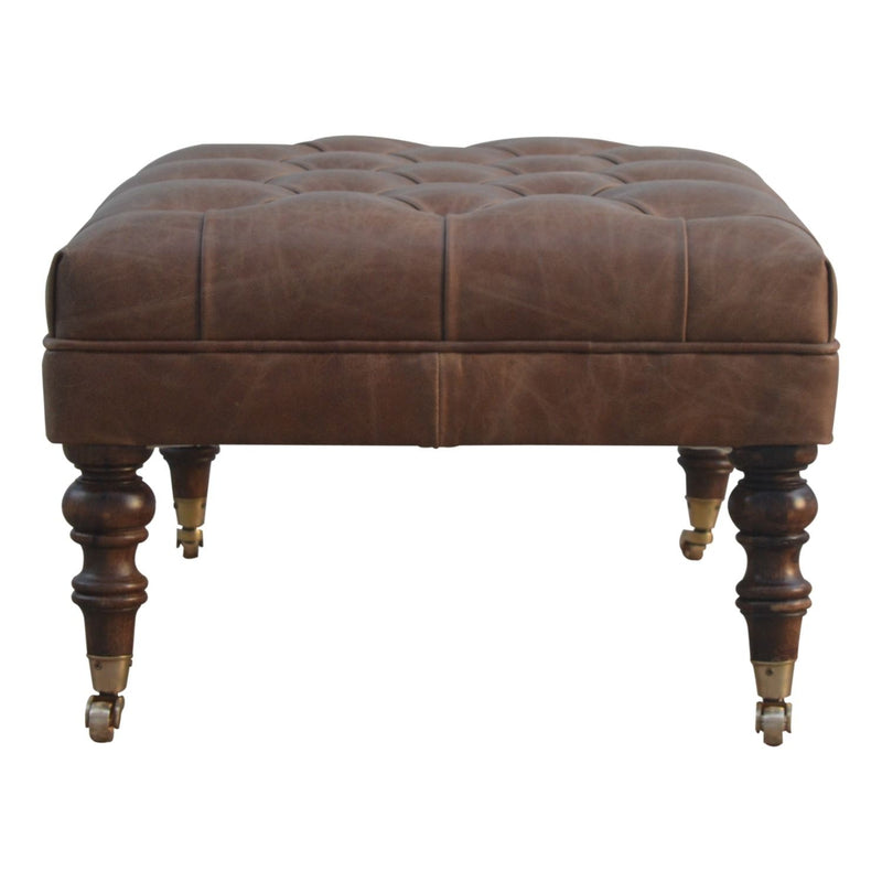 Buffalo - Ottoman With Castor Legs - R&R Furniture Gallery (Fountain Valley, CA)