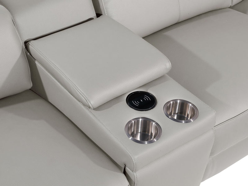 1246 - Modular Power Dual Reclining Sofa, Console Loveseat, And Chair Set With Power Headrests