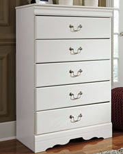 Anarasia - Five Drawer Chest - White - R&R Furniture Gallery (Fountain Valley, CA)
