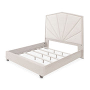 Fantosini - King Tufted Panel Bed - Silver Mist - R&R Furniture Gallery (Fountain Valley, CA)