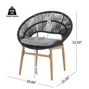 Cyril - Outdoor Papasan Style Dining Chair (Set of 2) - R&R Furniture Gallery (Fountain Valley, CA)