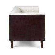 Contemporary Mid-Century Charm 3 Seater Sofa With Button Tufted Waffle Stitching - R&R Furniture Gallery (Fountain Valley, CA)