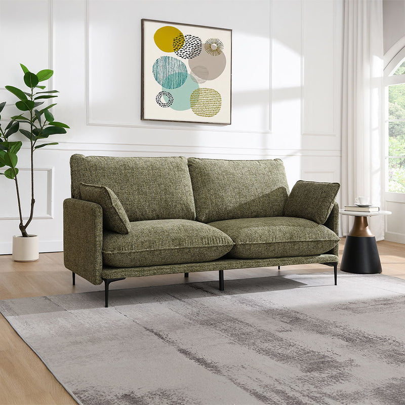 Dalton - Sofa With 2 Pillows - Green - R&R Furniture Gallery (Fountain Valley, CA)