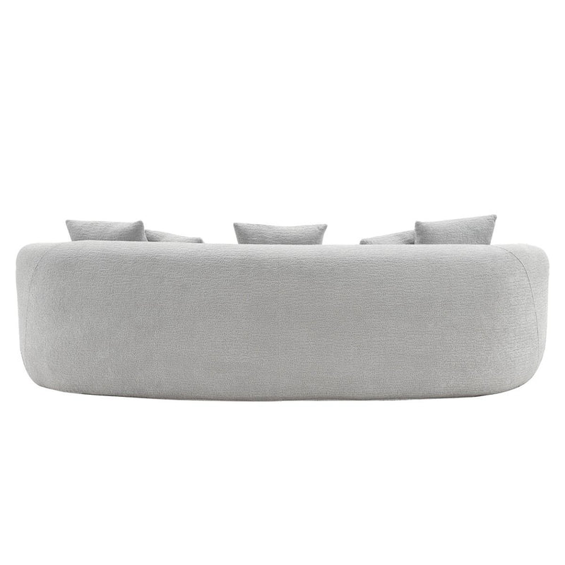 Barasa - Oversize Sofa With 5 Pillows - Gray - R&R Furniture Gallery (Fountain Valley, CA)