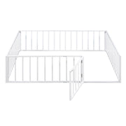 Metal Floor Bed Frame With Fence And Door - R&R Furniture Gallery (Fountain Valley, CA)
